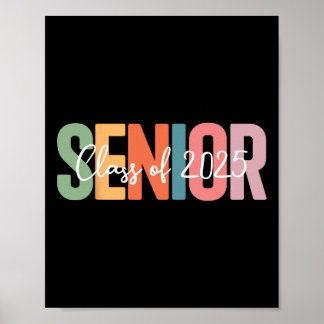 Senior 2025 Abschluss Cl für Senioren mit Hochschu Poster