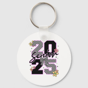 Senior 2025 Abschluss Coquette Bow Graduate Women Schlüsselanhänger