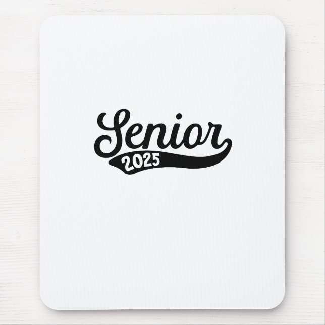 Senior 2025 Abschluss Letzter Schultag Mousepad (Vorne)