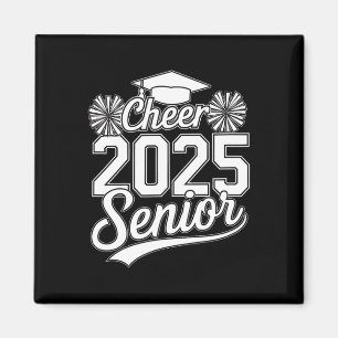 Senior 2025 Cheer Team Mama High School Abschluss Magnet
