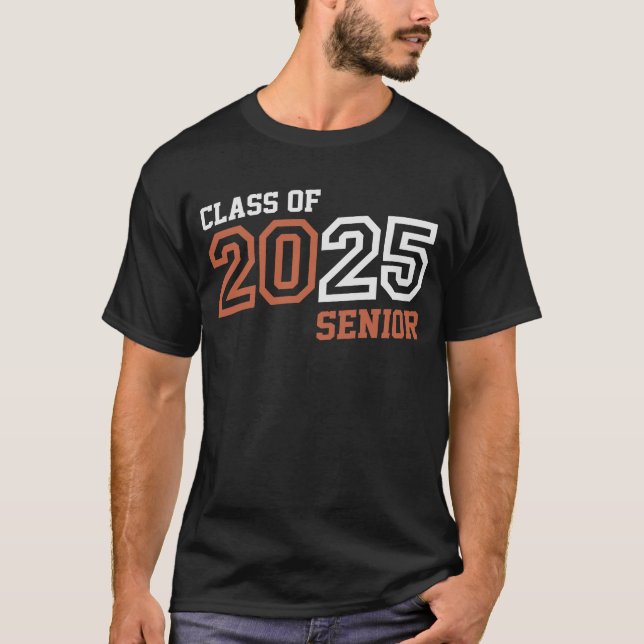 Senior 2025 Class of 2025 Abschluss 25 T-Shirt (Vorderseite)