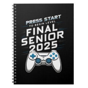 Senior 2025 Class of 2025 Gamer Video Games Notizblock