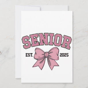 Senior 2025 Coquette Class of 2025 Pink Bows Einladung