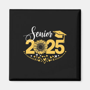 Senior 2025 Funny Abschluss Sonnenblume Cl von 202 Magnet
