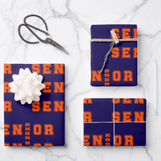 Senior 2025 geschenkpapier set