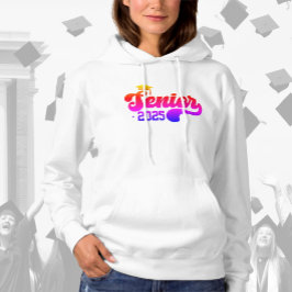 Senior 2025 Graduate Retro Rainbow Hoodie