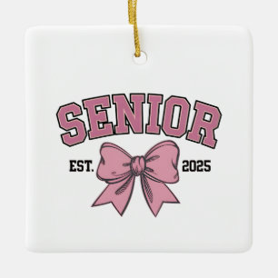 Senior 2025 Kokette Abschlussklasse 2025 Rosa Schl Keramikornament