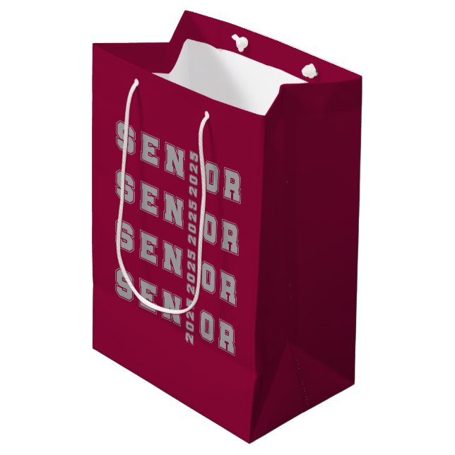 Senior 2025 mittlere geschenktüte (Vorderseite Schrägansicht)