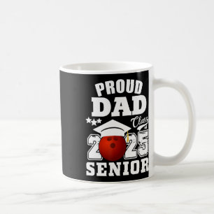 Senior 2025 Proud Vater einer Cl von 2025 Bowling Kaffeetasse