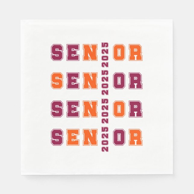 Senior 2025 serviette (Vorderseite)