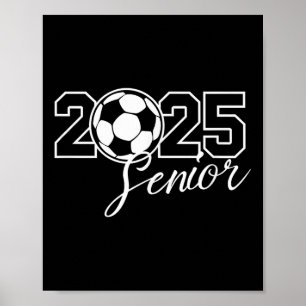 Senior 2025 Soccer Mama High School Abschluss Outf Poster