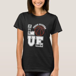 Senior 2025 stolze Oma Abschlussjahrgang 2025 Bask T-Shirt