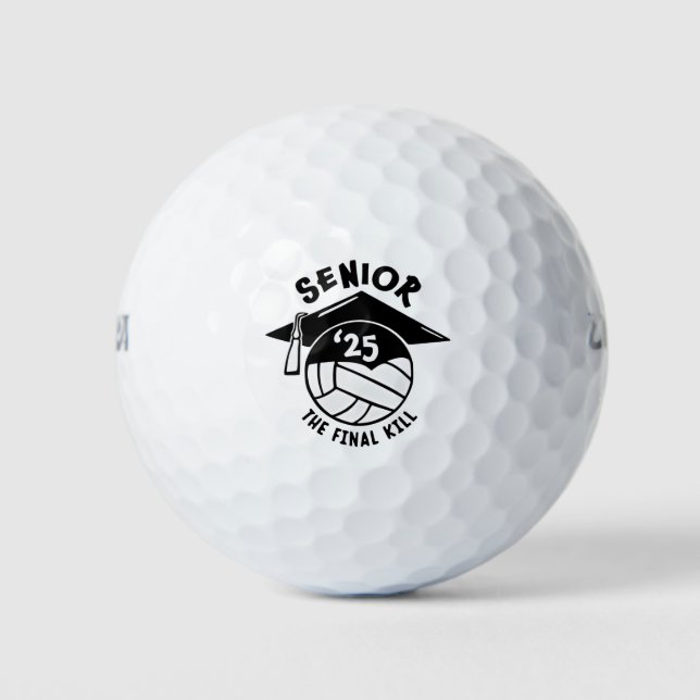 Senior 2025 Volleyball-Abschluss Golfball (Vorderseite)