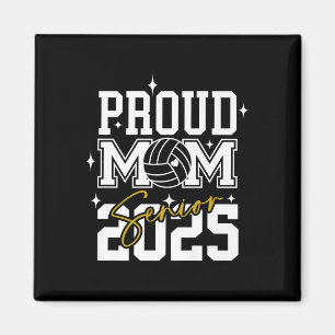 Senior 2025 Volleyball Mama High School Abschluss Magnet
