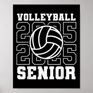 Senior 2025 Volleyball Mama High School Abschluss Poster