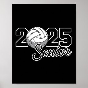 Senior 2025 Volleyll Mama High School Abschluss Ou Poster