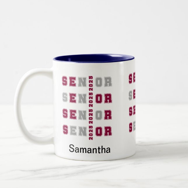 Senior 2025 zweifarbige tasse (Links)