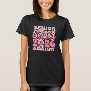 Senior 2026 Abschlussjahrgang 2026 Coquette Rosa S T-Shirt