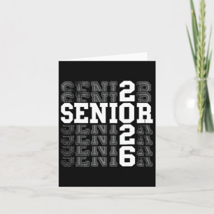 Senior 2026 Back to School Abschluss Lehrer Kind Karte