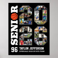 Senior 2026 Basketball-Team-Sportfoto-Collage