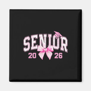 Senior 2026 Coquette Rosa Schleife Mädchen Cl Von Magnet