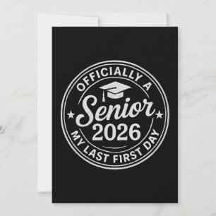 Senior 2026 First Day Briefmarke Einladung