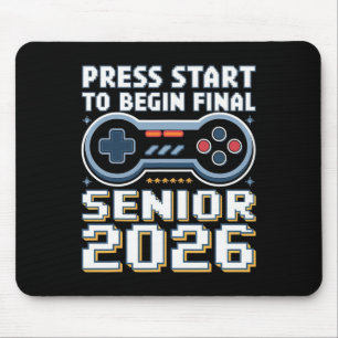 Senior 2026 Gamer-Modus An Drück Start Finallevel Mousepad