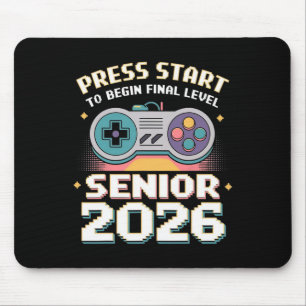 Senior 2026 Gamer-Modus Auf Drück Start Endlevel Mousepad