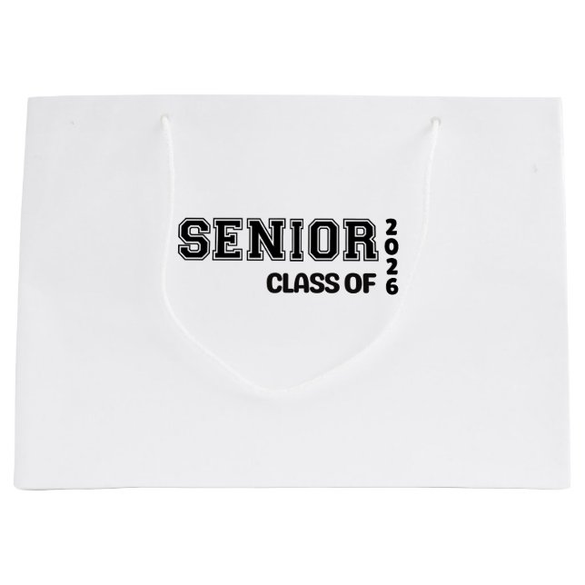 Senior 2026 Gift Bag Große Geschenktüte (Vorderseite)