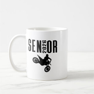 Senior 2026 Motocross Silhouette Design Abschlussk Kaffeetasse