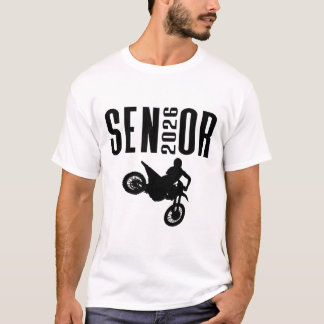 Senior 2026 Motocross Silhouette Design Cl Von 26 T-Shirt