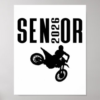 Senior-2026-Motocross-Silhouette-Design-Klasse von Poster
