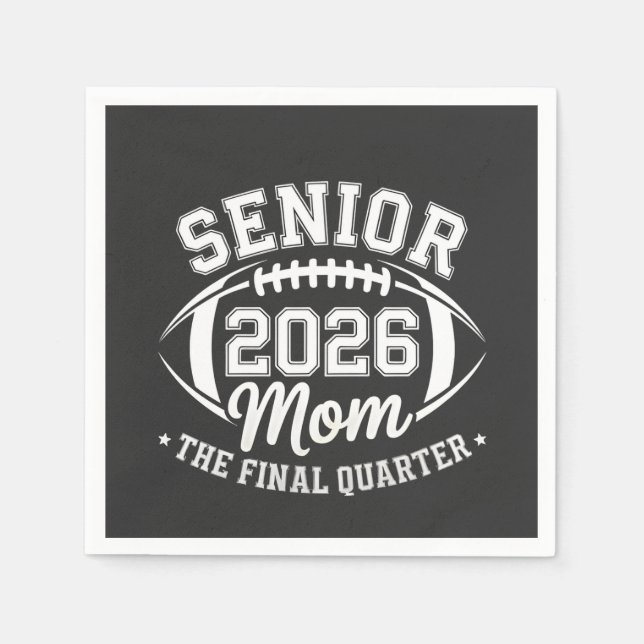 Senior 2026 Mutter Das letzte Viertel Serviette (Vorderseite)