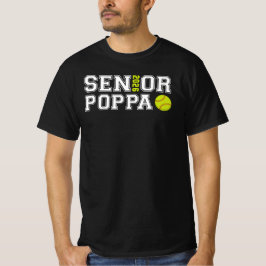 Senior 2026 Poppa Softball Abschluss Großvater Vat T-Shirt