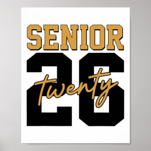 Senior 2026 Retro Abschlussklasse 2026 Abitur 2026 Poster