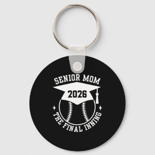 Senior 2026 stolze Softball-Mutter das letzte Inni Schlüsselanhänger