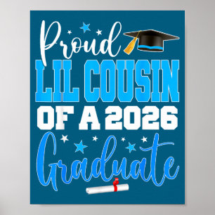 Senior 2026 Stolzer kleiner Cousin Illustration Poster