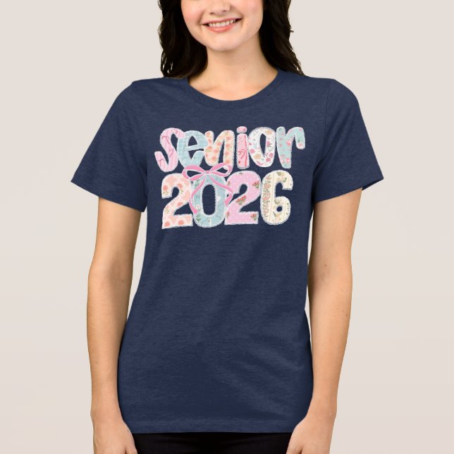 Senior 2026 Tri-Blend shirt (Vorderseite)