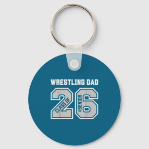 Senior 2026 Wrestling-Vater stolz Schlüsselanhänger