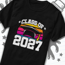 Senior 2027 Class of 2027 Abschluss Retro Sunset