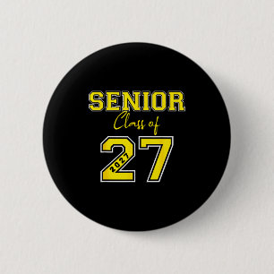 Senior 2027 Gold Jersey Klasse Kunstwerk Button