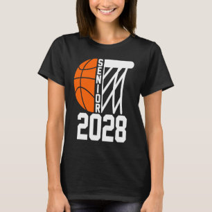 Senior 2028 Class of 2028 Abschluss Basketball Pl T-Shirt