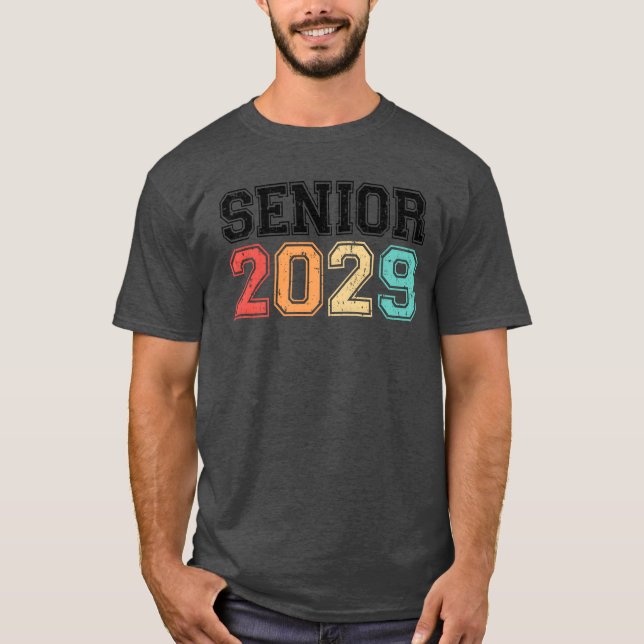 Senior 2029 Retro Vintage friend T-Shirt (Vorderseite)