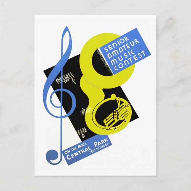 Senior Amateur Music Contest Postkarte (Vorderseite)