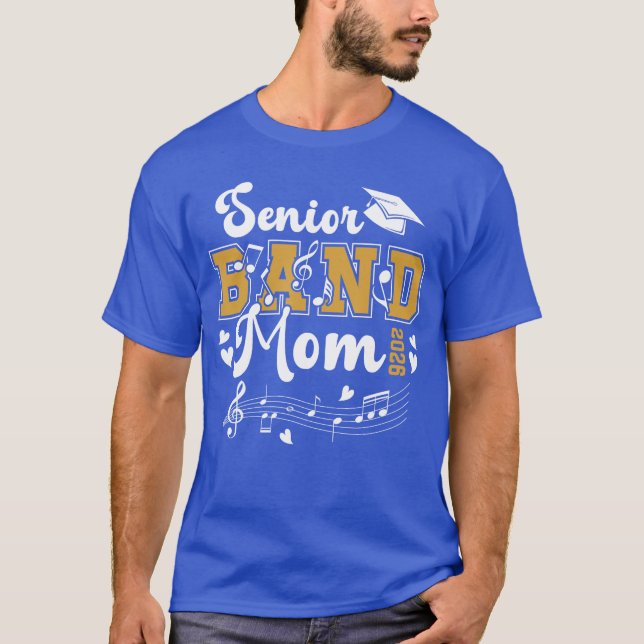 Senior Band Mama 2026 Senior Marching Band Mama 20 T-Shirt (Vorderseite)