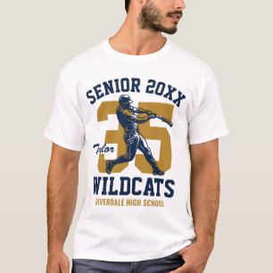 Senior Baseballspieler benutzerdefiniertes Sportsp T-Shirt