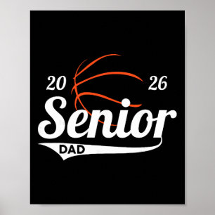 Senior Basketball Dad Cl Von 2026 Abschluss Absolv Poster