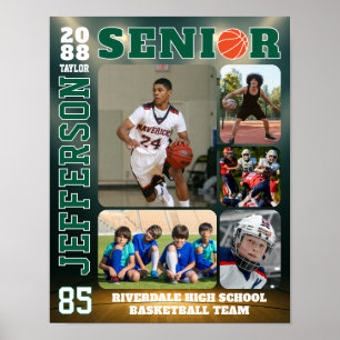 Senior Basketball-Mannschaft Sportarten Benutzerde Poster