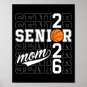 Senior Basketball-Mutter Cl von 2026 Lustiger Absc Poster