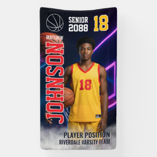 Senior-Basketball-Personalisiertes-Foto-Sport Banner